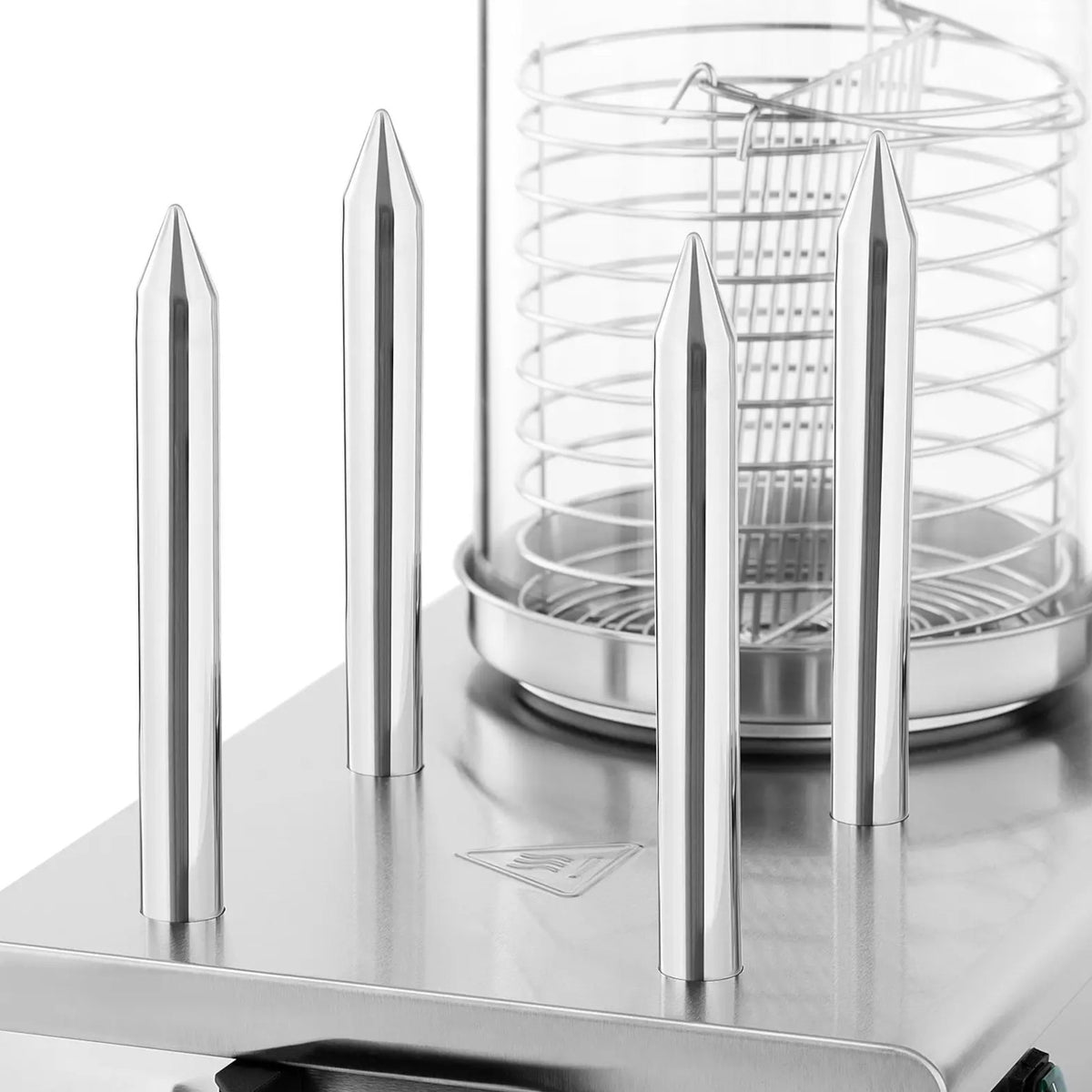 Hot Dog Rollers – Hot dog warmer, 4 bun skewers, - Carlat