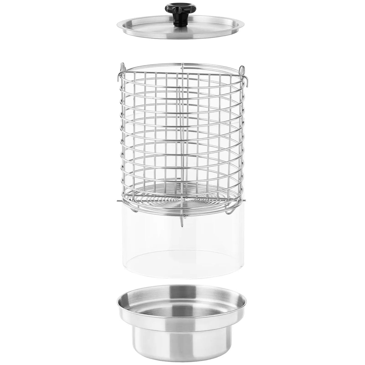 Hot Dog Rollers – Hot dog warmer, 4 bun skewers, - Carlat