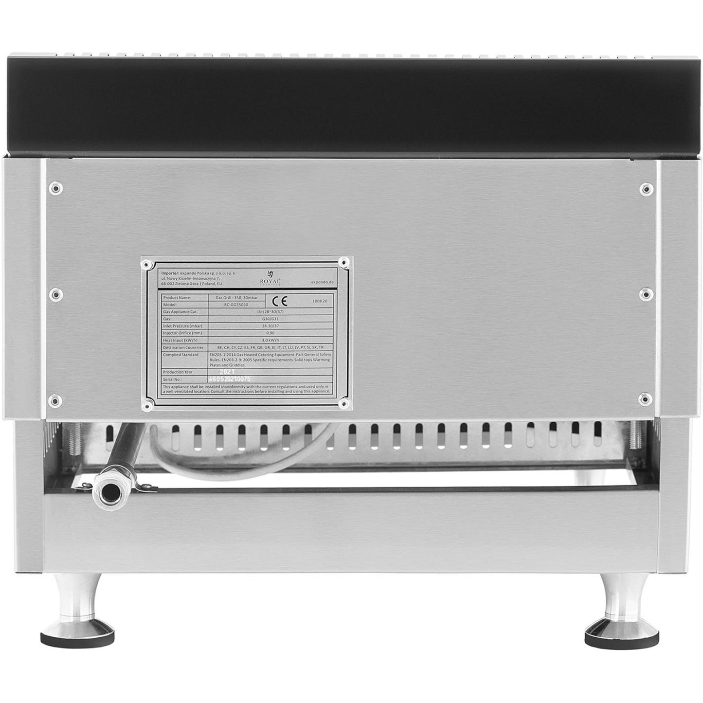 Hot Dog Rollers – Smooth adjustable gas grill for Propane-Butane - Carlat