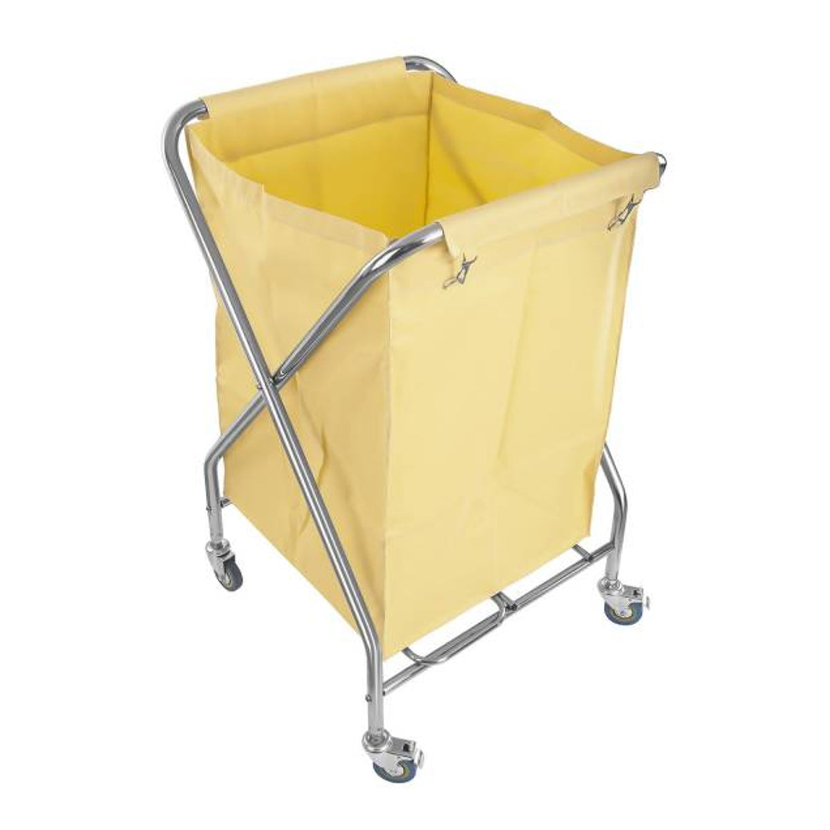 Hotel & Hospitality – Folding stainless steel dirty laundry trolley, - Carlat