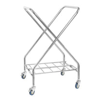 Hotel & Hospitality – Folding stainless steel dirty laundry trolley, - Carlat