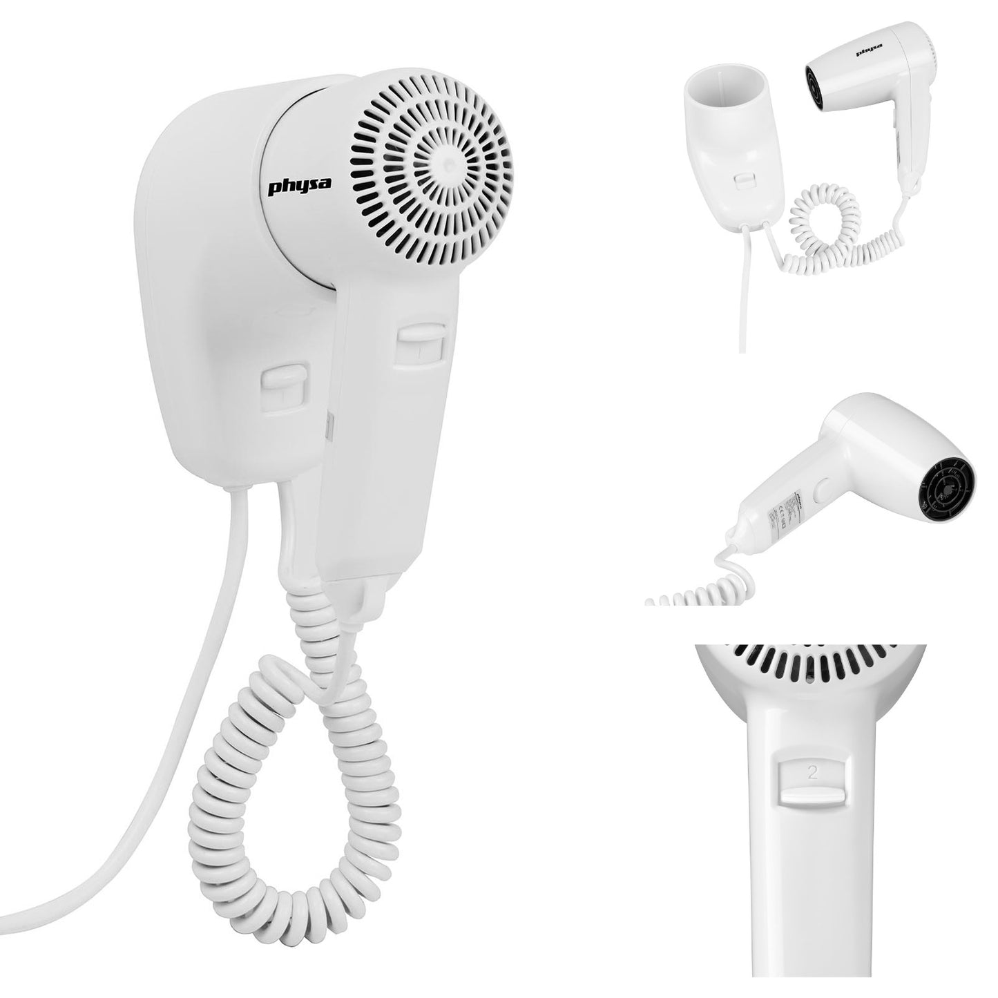 Hotel & Hospitality – Wall-mounted hotel swimming pool hair dryer, - Carlat
