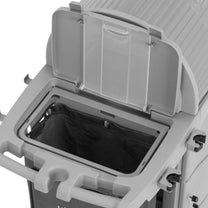 Hotel cleaning trolley with storage compartment and 2 buckets 128 x 62.5 x 133 cm - Carlat