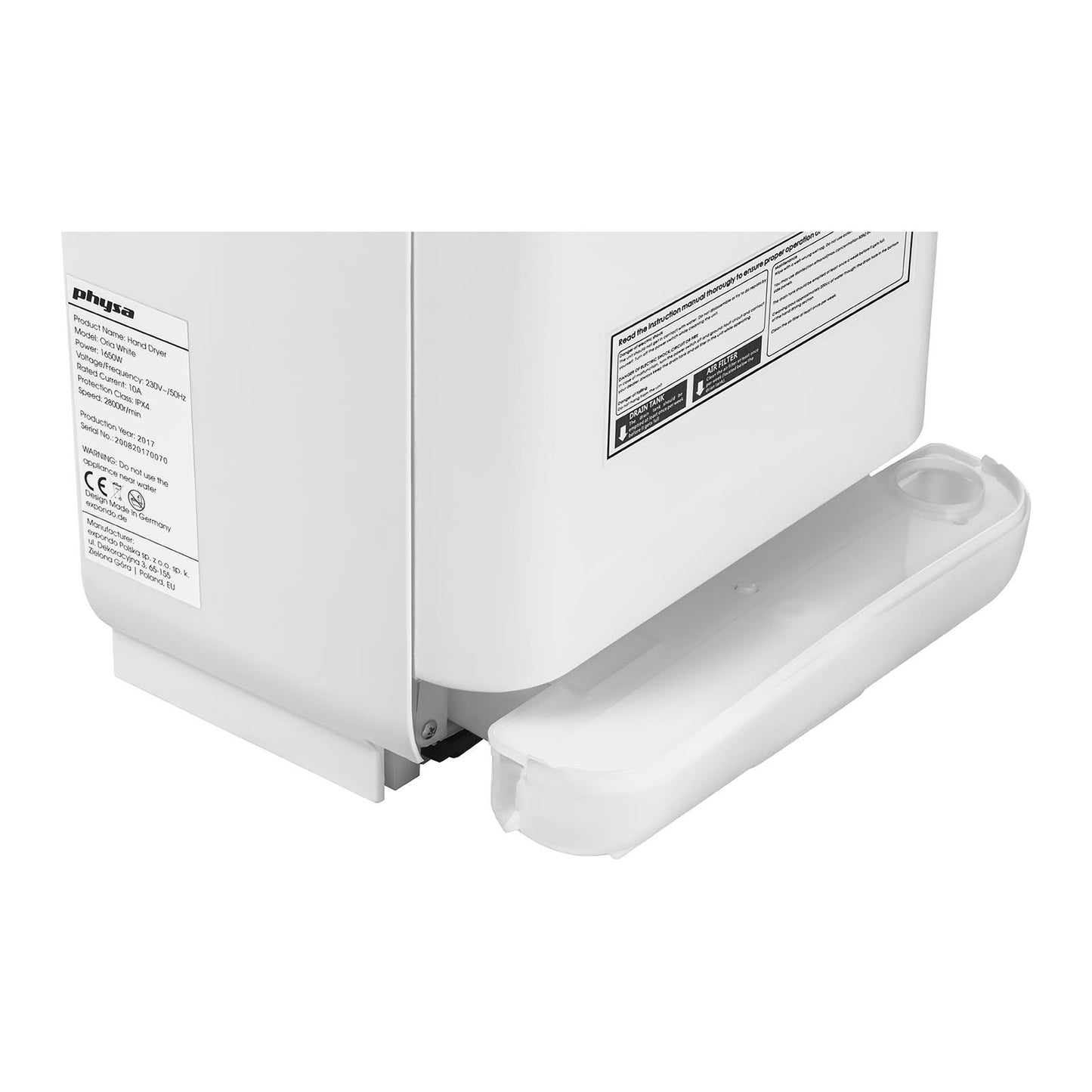 Household Cleaning Supplies – Electric wall pocket hand dryer white - Carlat