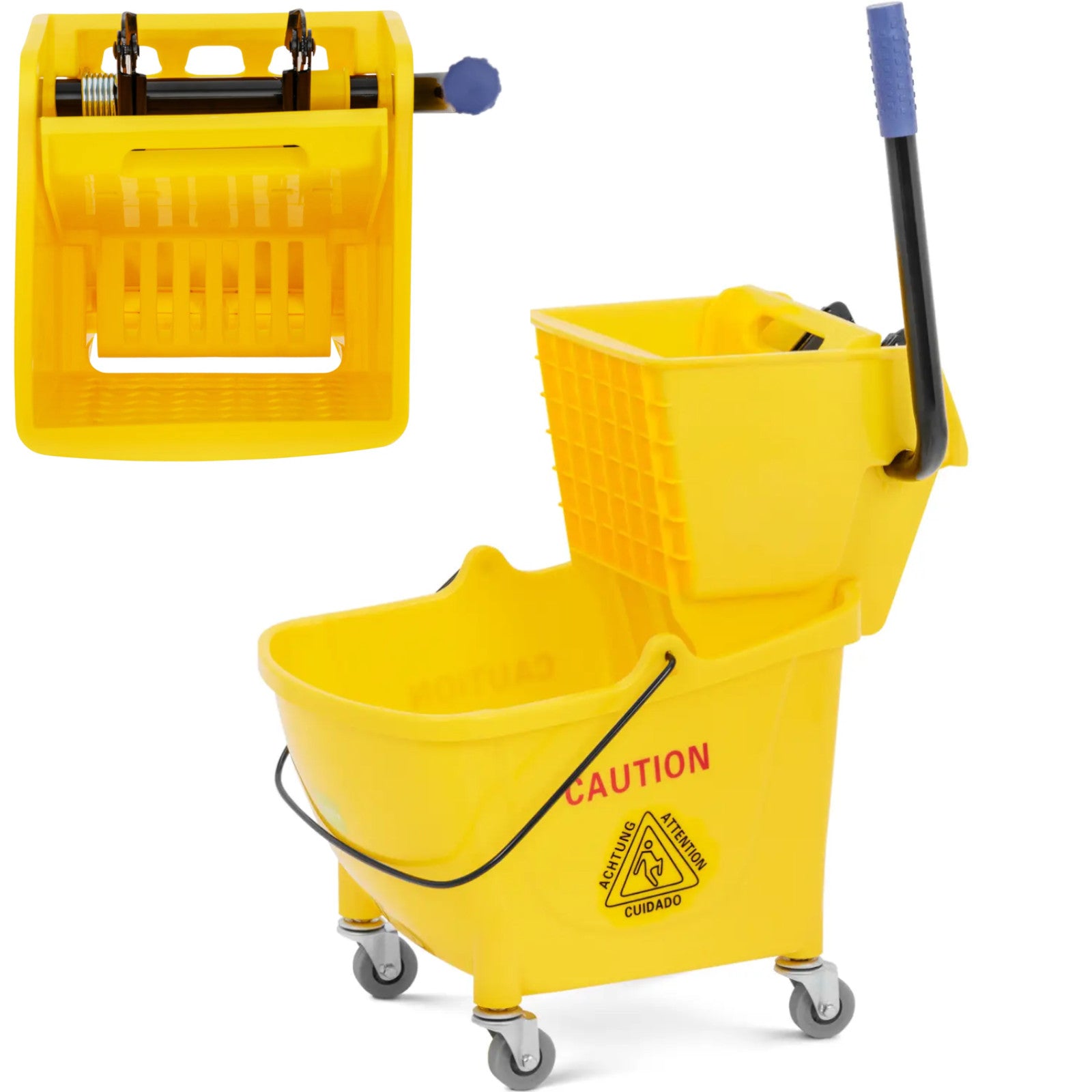 Household Cleaning Supplies – Floor cleaning cleaning trolley with wringer, - Carlat