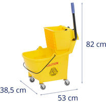 Household Cleaning Supplies – Floor cleaning cleaning trolley with wringer, - Carlat