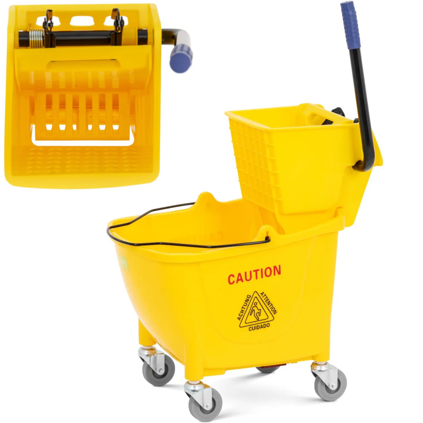 Household Cleaning Supplies – Floor cleaning cleaning trolley with wringer, - Carlat
