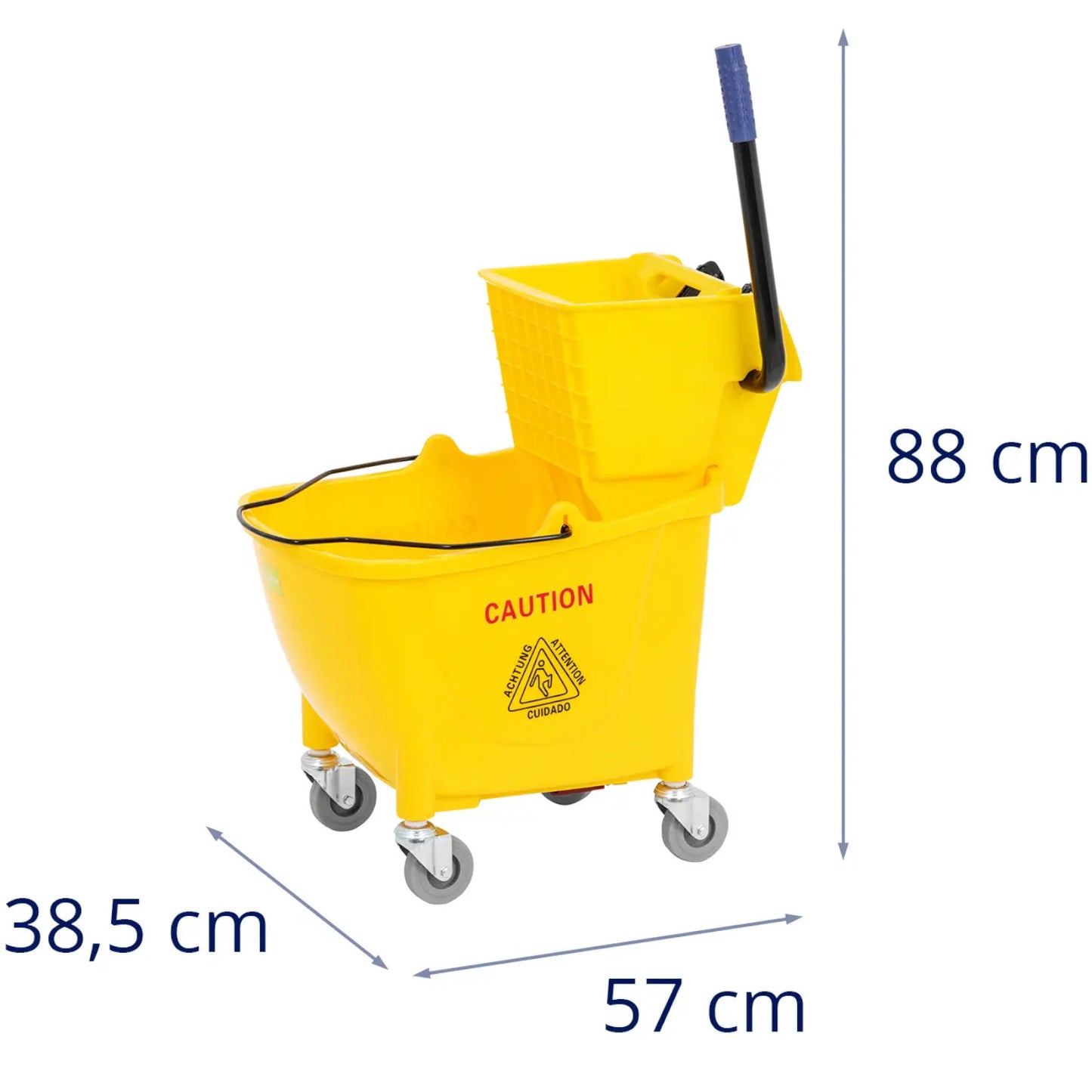 Household Cleaning Supplies – Floor cleaning cleaning trolley with wringer, - Carlat