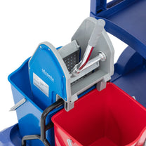 Household Cleaning Supplies – Floor cleaning trolley, 2 buckets, wringer, - Carlat
