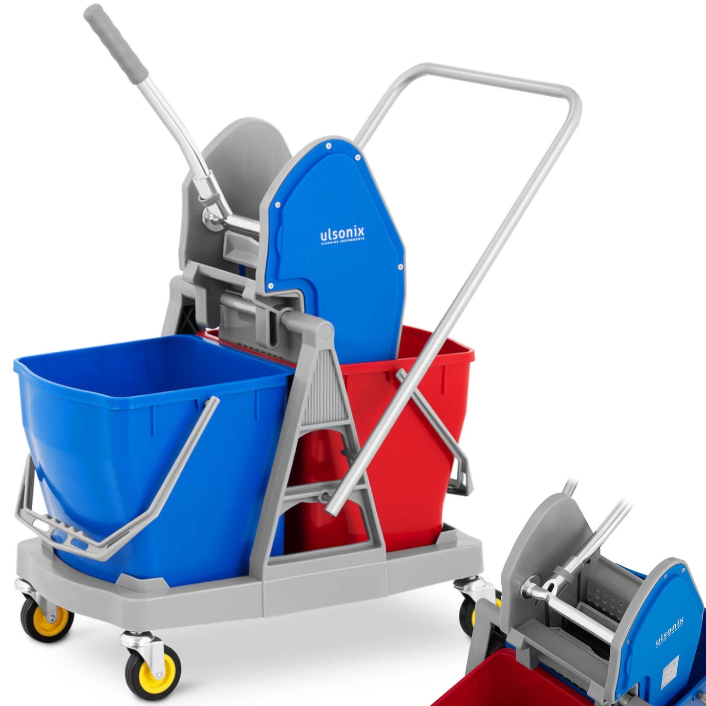 Household Cleaning Supplies – Floor cleaning trolley with a wringer - Carlat