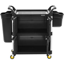 Household Cleaning Supplies – Lockable hotel service trolley for cleaning, - Carlat