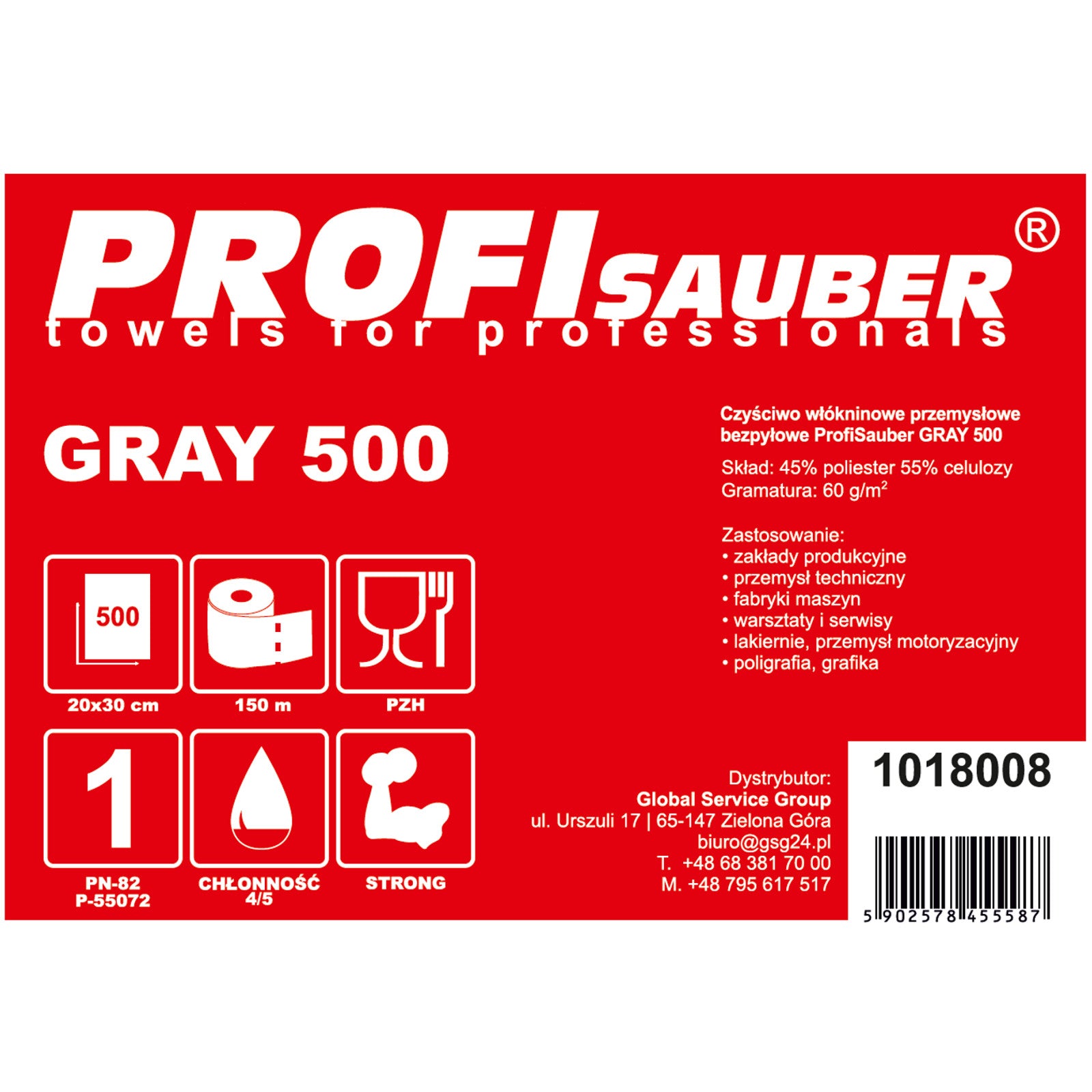 Household Cleaning Supplies – Rough industrial nonwoven cleaning cloth ProfiSauber - Carlat
