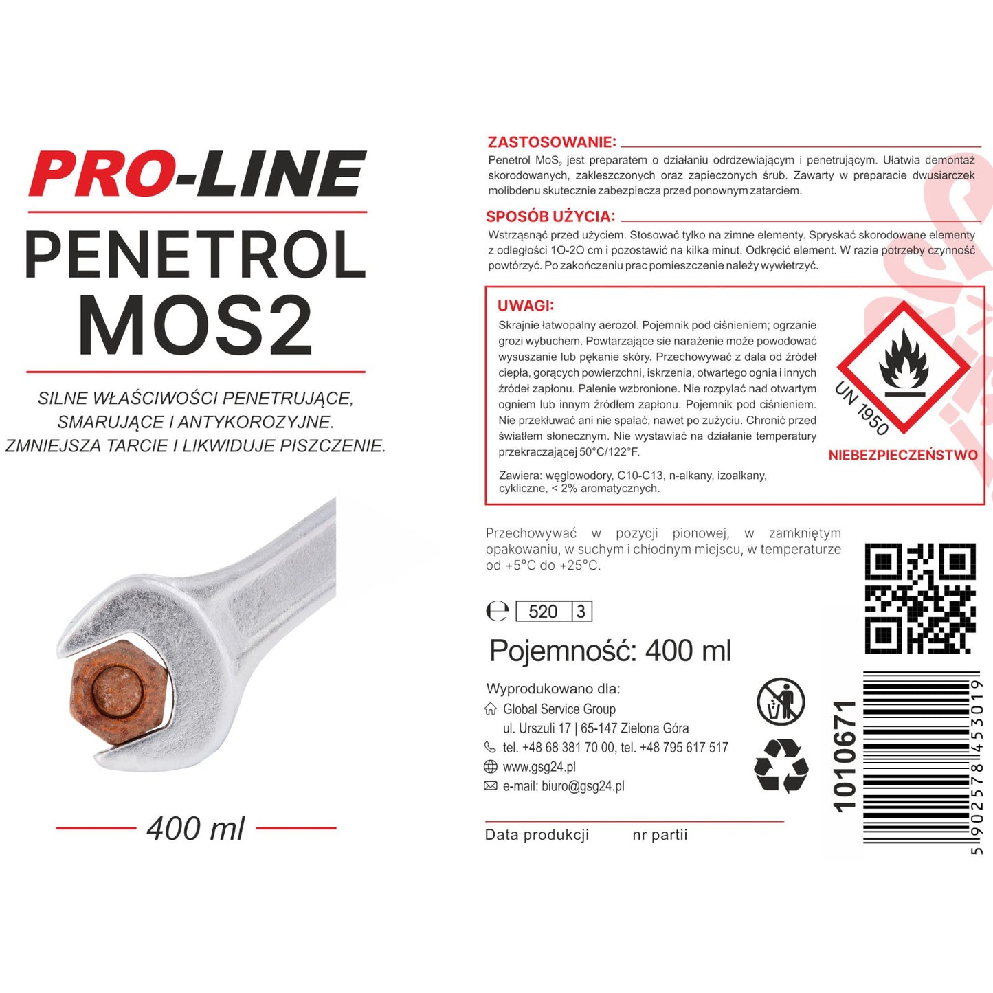 Household Cleaning Supplies – Strongly penetrating rust remover PENETROL MoS2 - Carlat
