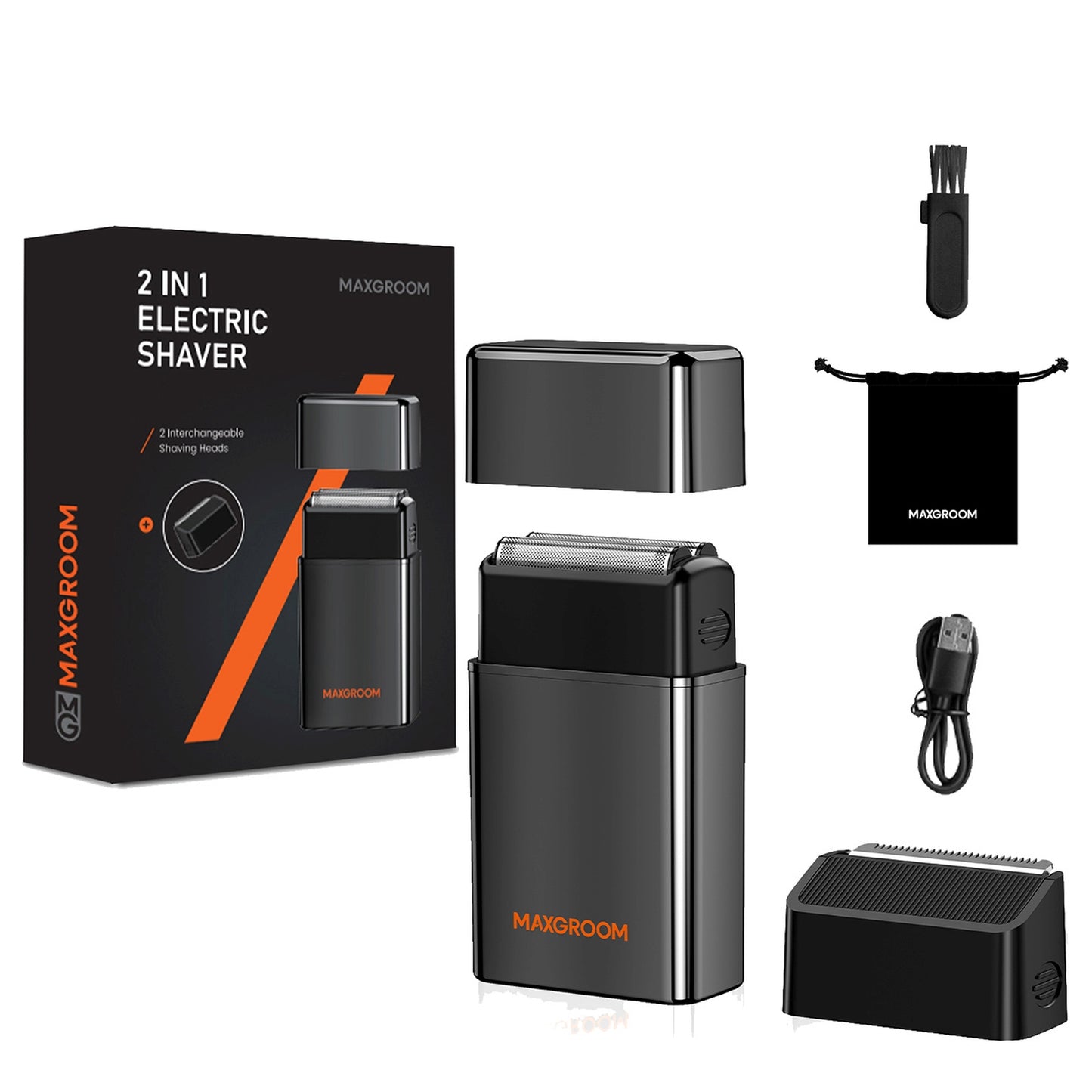 Household appliances for beauty – 2in1 electric shaver for beards, - Carlat