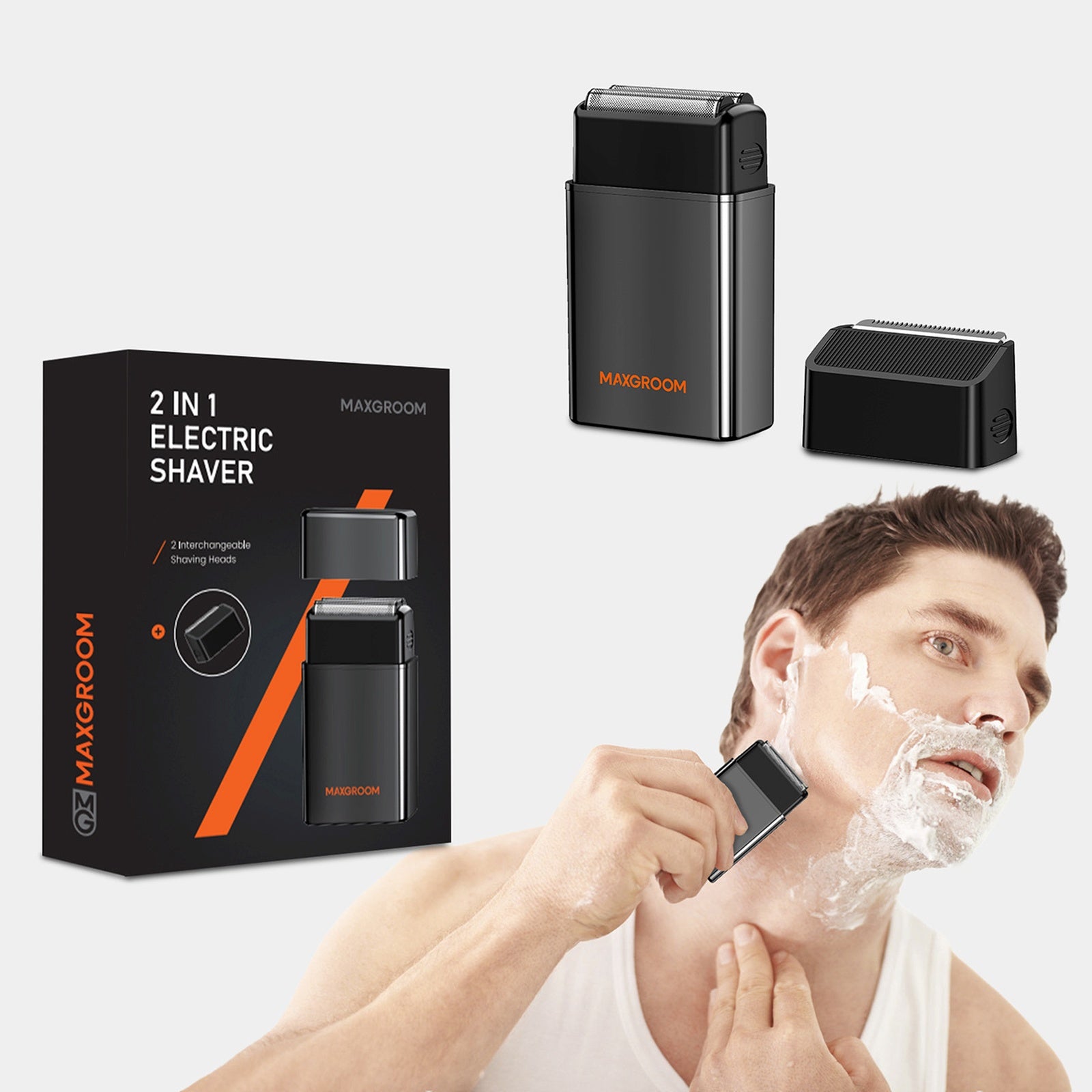 Household appliances for beauty – 2in1 electric shaver for beards, - Carlat