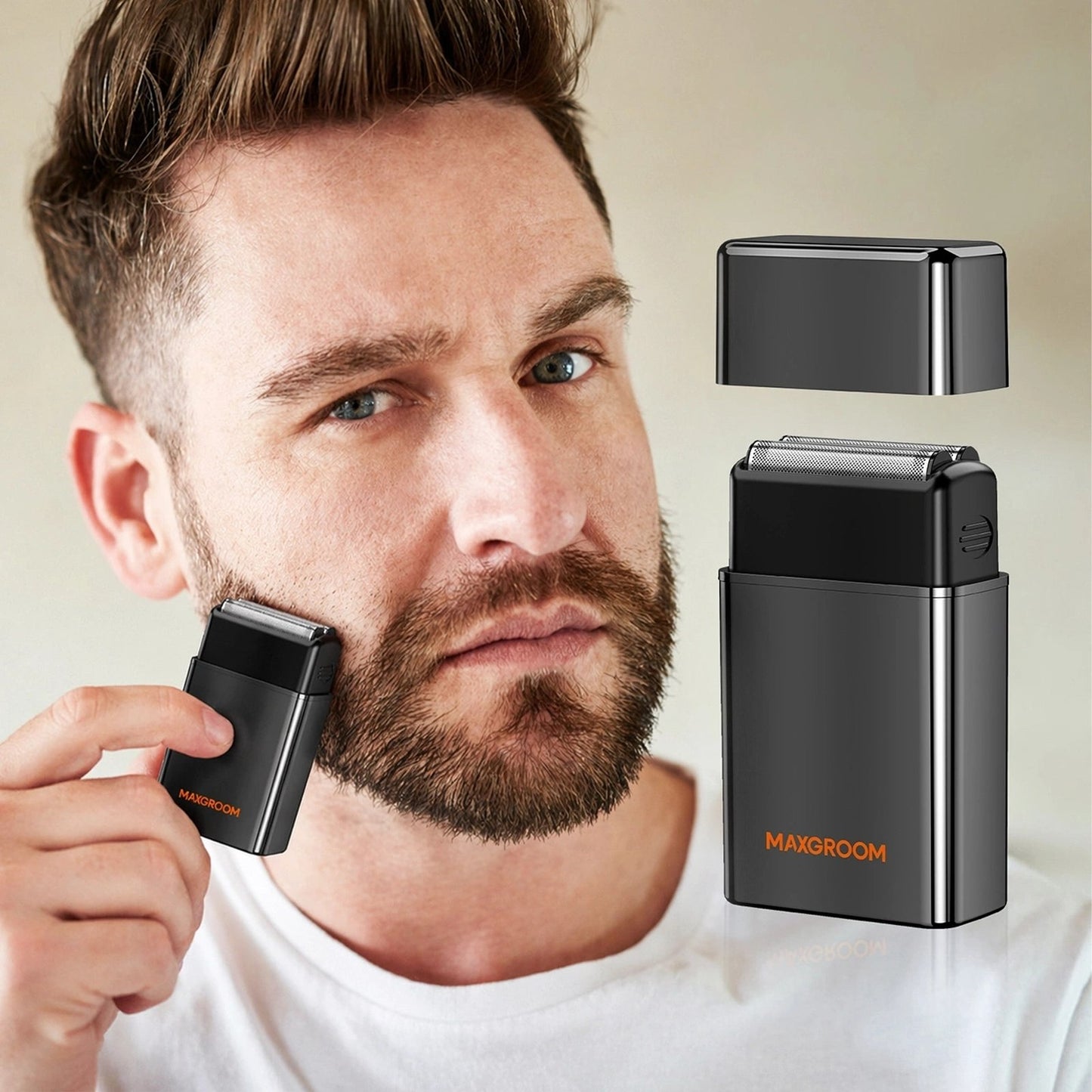 Household appliances for beauty – 2in1 electric shaver for beards, - Carlat