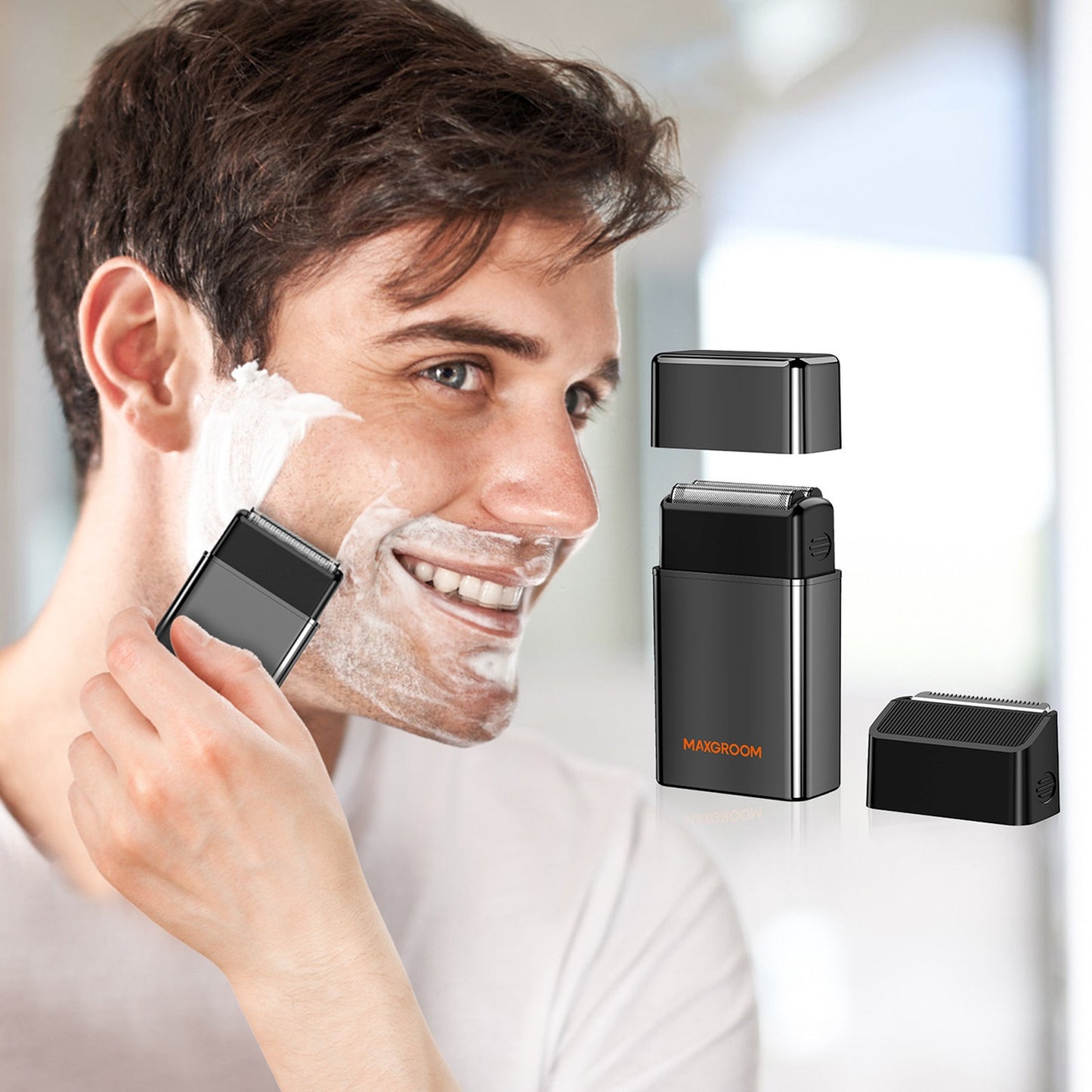 Household appliances for beauty – 2in1 electric shaver for beards, - Carlat
