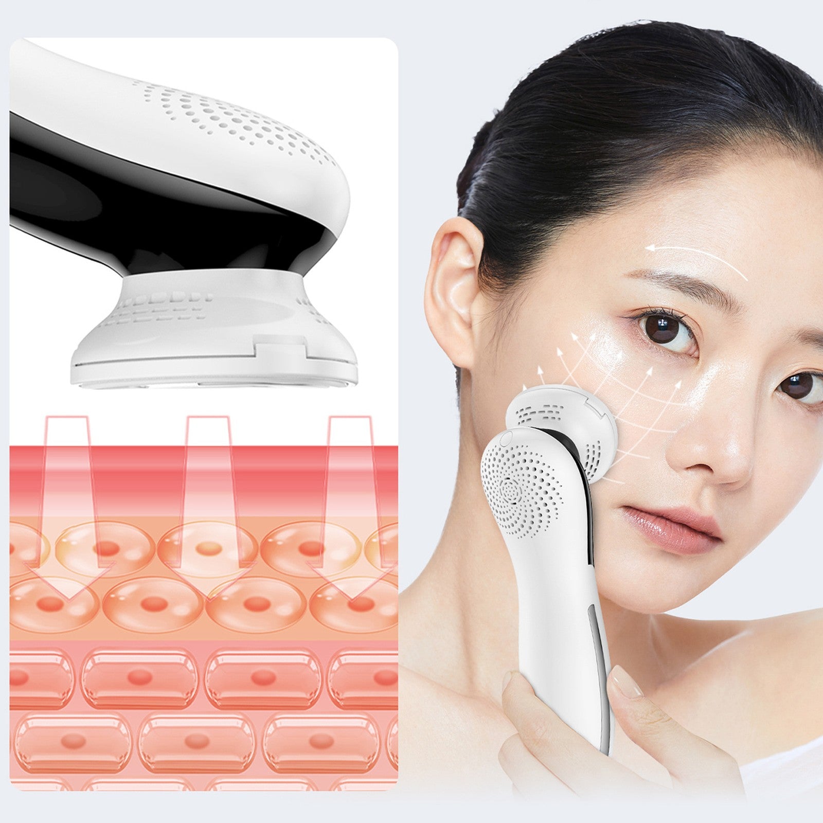 Household appliances for beauty – 9in1 facial massager with care - Carlat