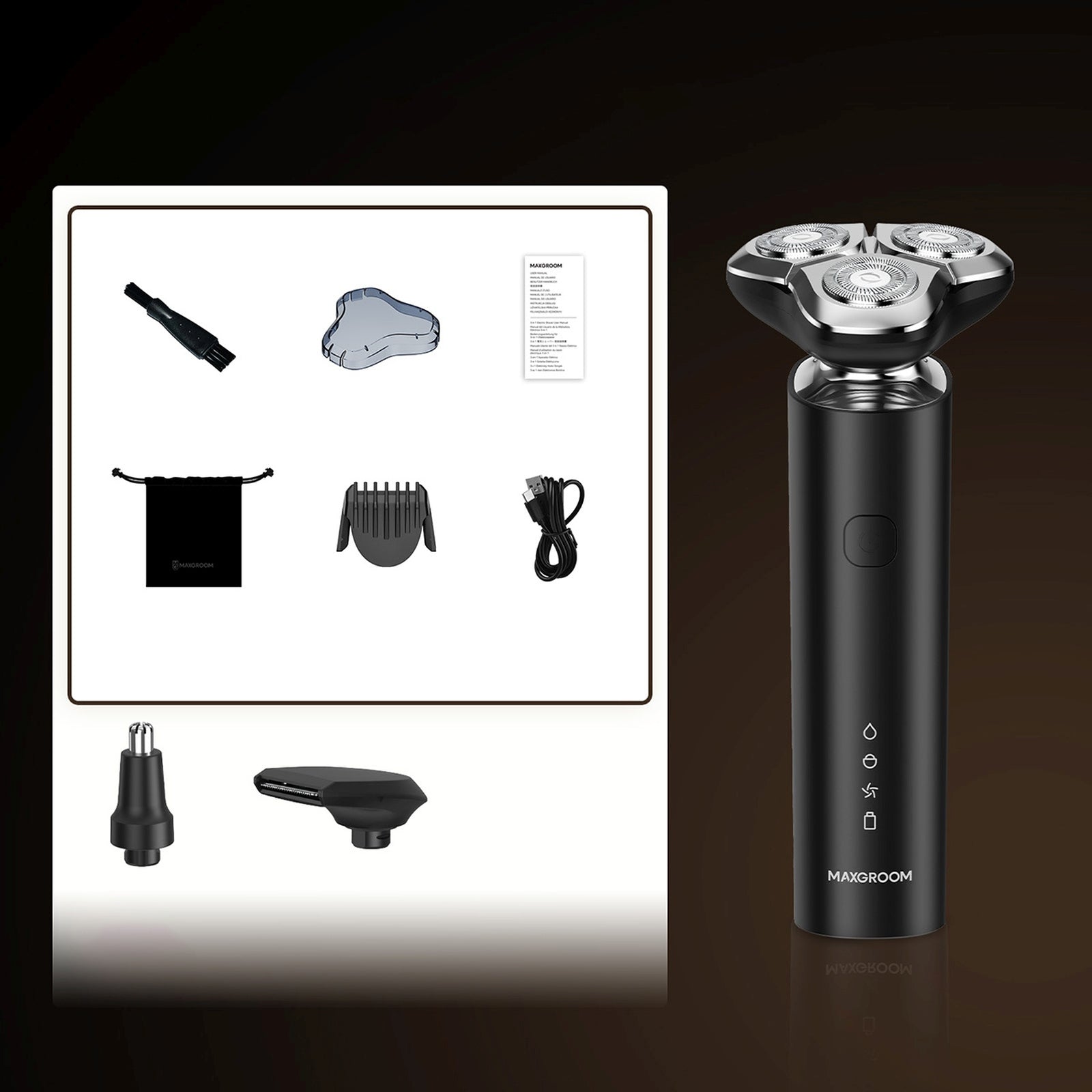 Household appliances for beauty – Electric shaver trimmer 3in1 USB-C - Carlat