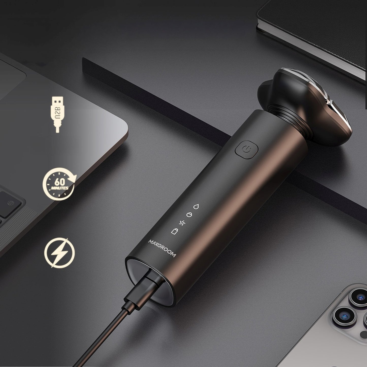 Household appliances for beauty – Electric shaver trimmer 3in1 USB-C - Carlat