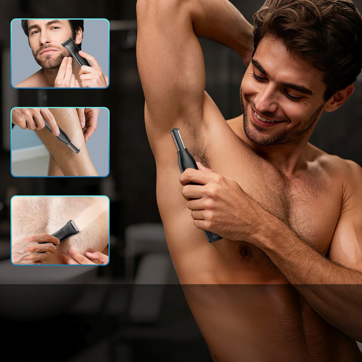 Household appliances for beauty – Multifunctional body beard trimmer with - Carlat