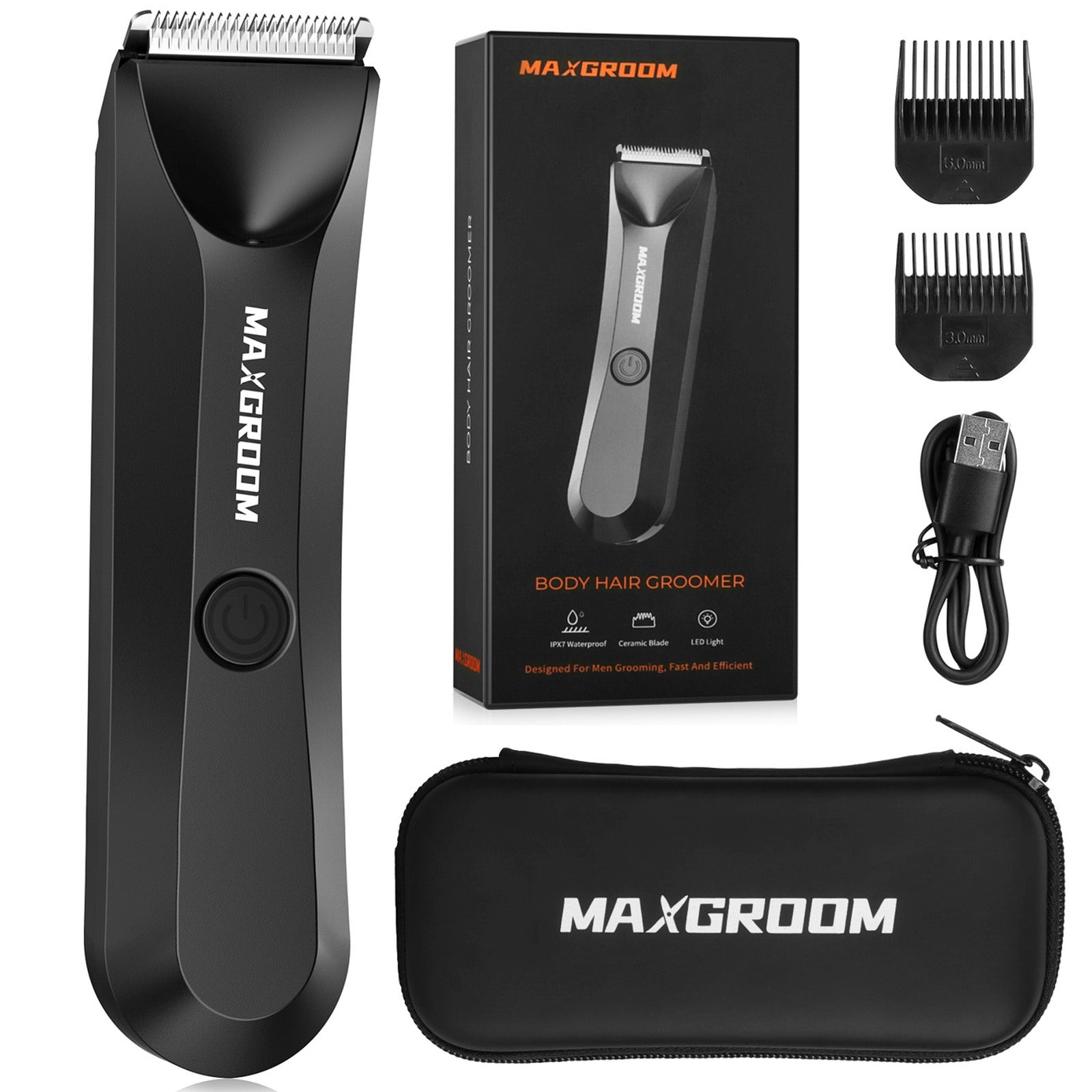 Household appliances for beauty – Multifunctional waterproof trimmer with LED - Carlat