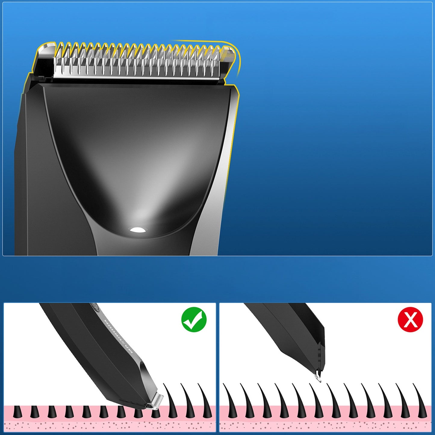 Household appliances for beauty – Multifunctional waterproof trimmer with LED - Carlat