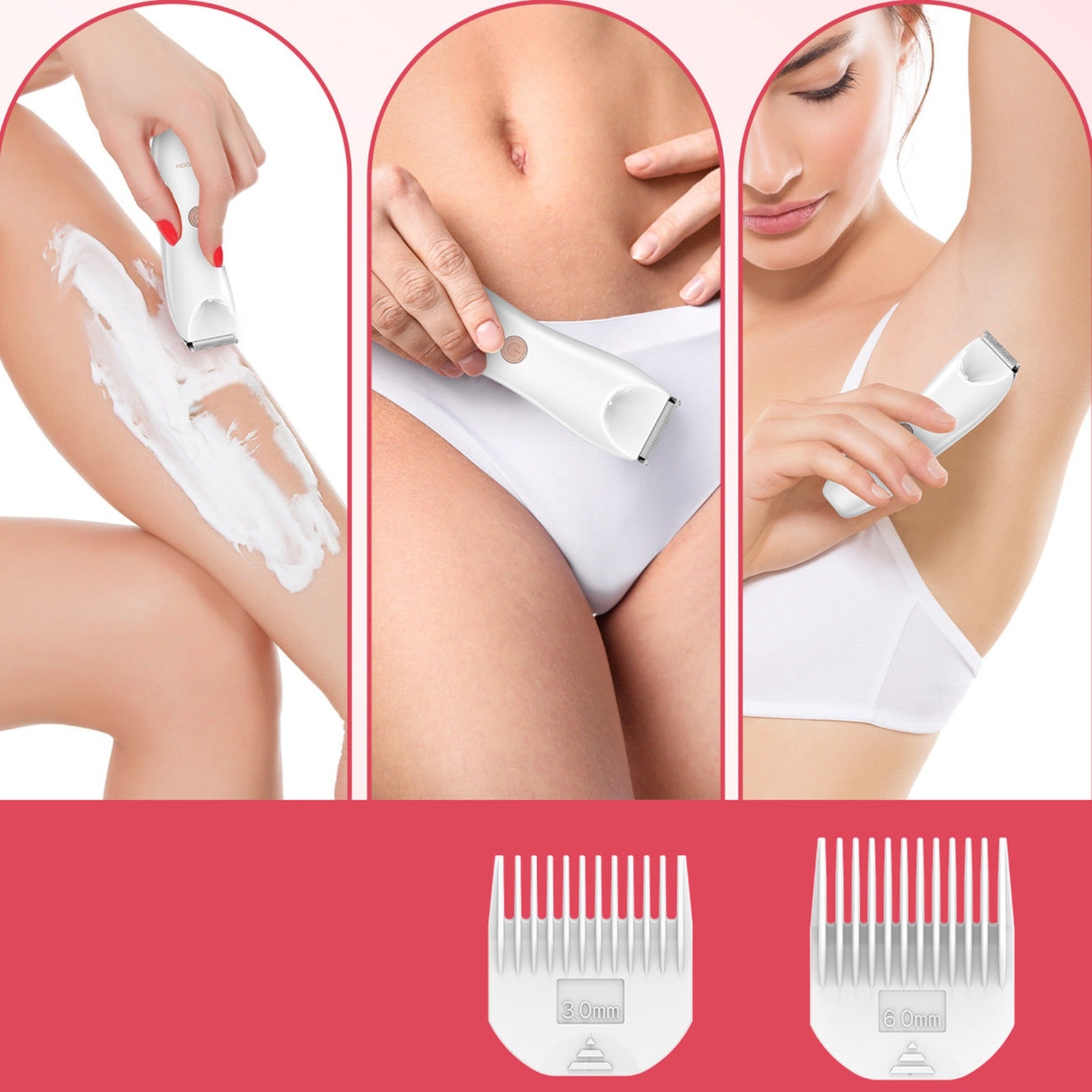 Household appliances for beauty – Women's 2in1 waterproof trimmer for - Carlat