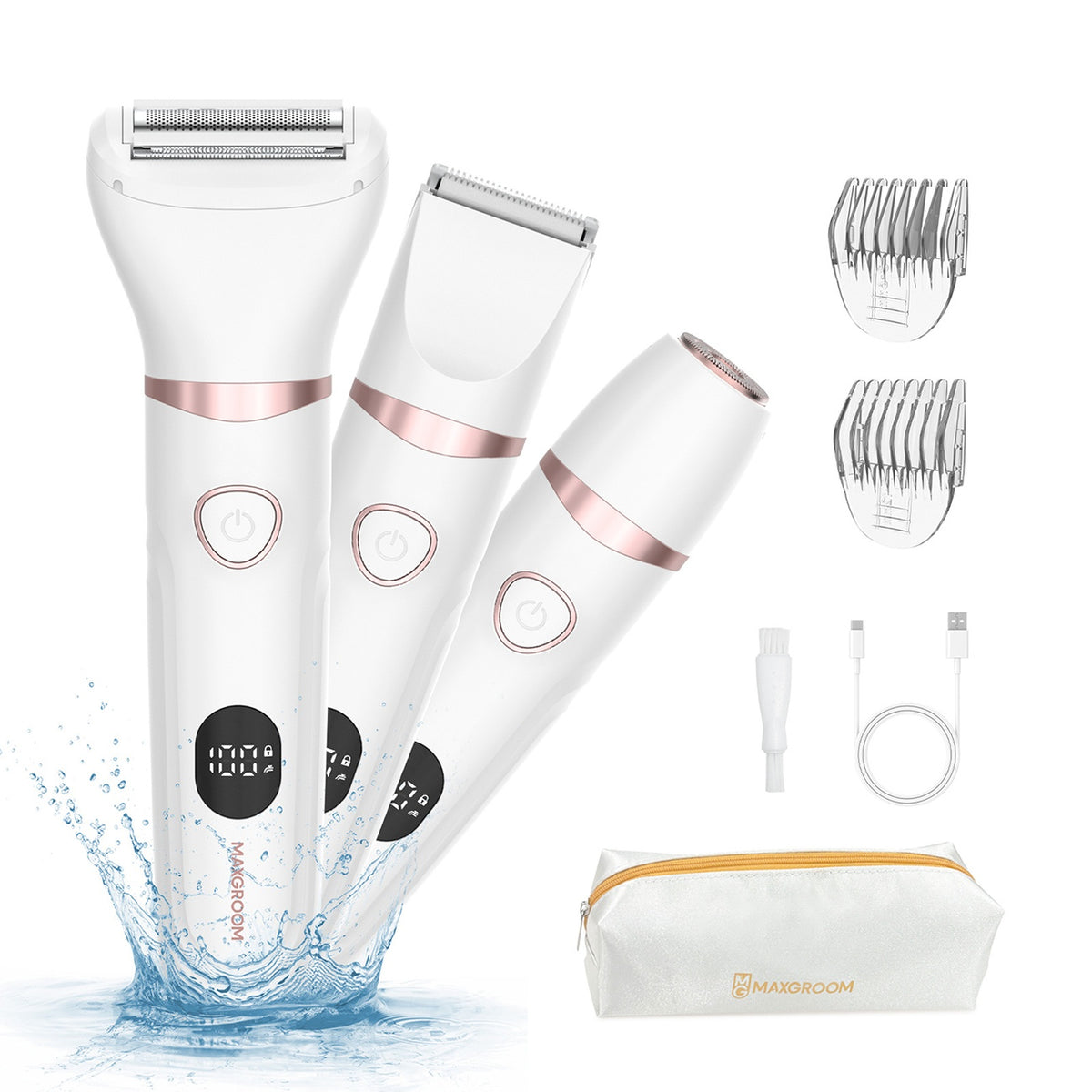 Household appliances for beauty – Women's 3in1 waterproof trimmer for - Carlat