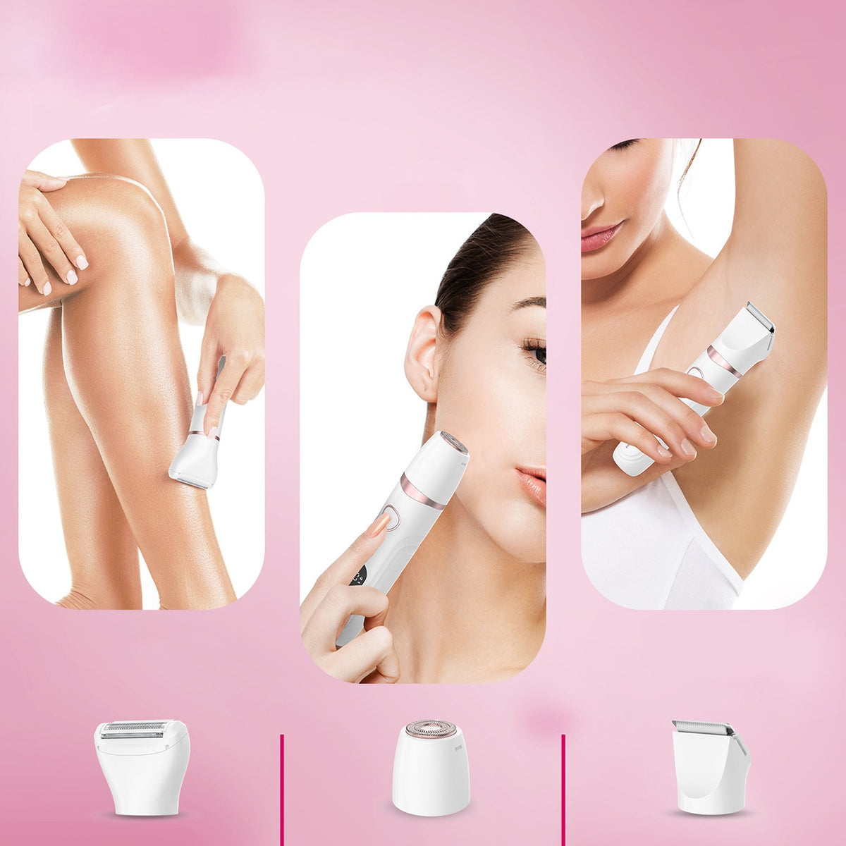 Household appliances for beauty – Women's 3in1 waterproof trimmer for - Carlat