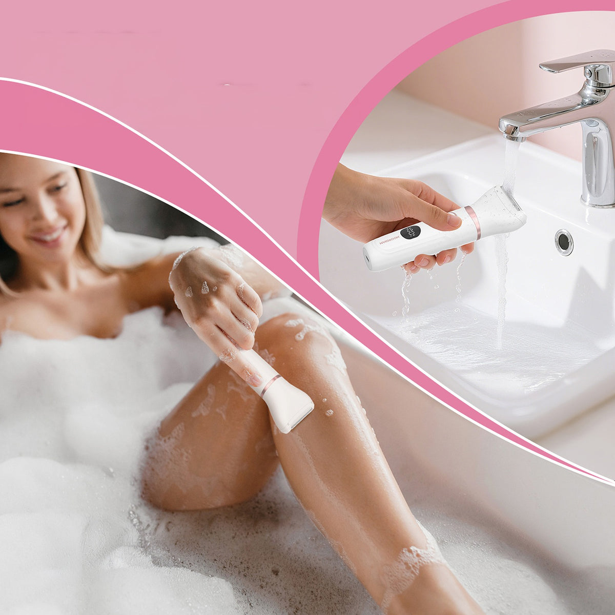 Household appliances for beauty – Women's 3in1 waterproof trimmer for - Carlat