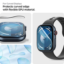 Hybrid glass for Apple Watch 10 46 mm transparent - 2 pcs. - Carlat