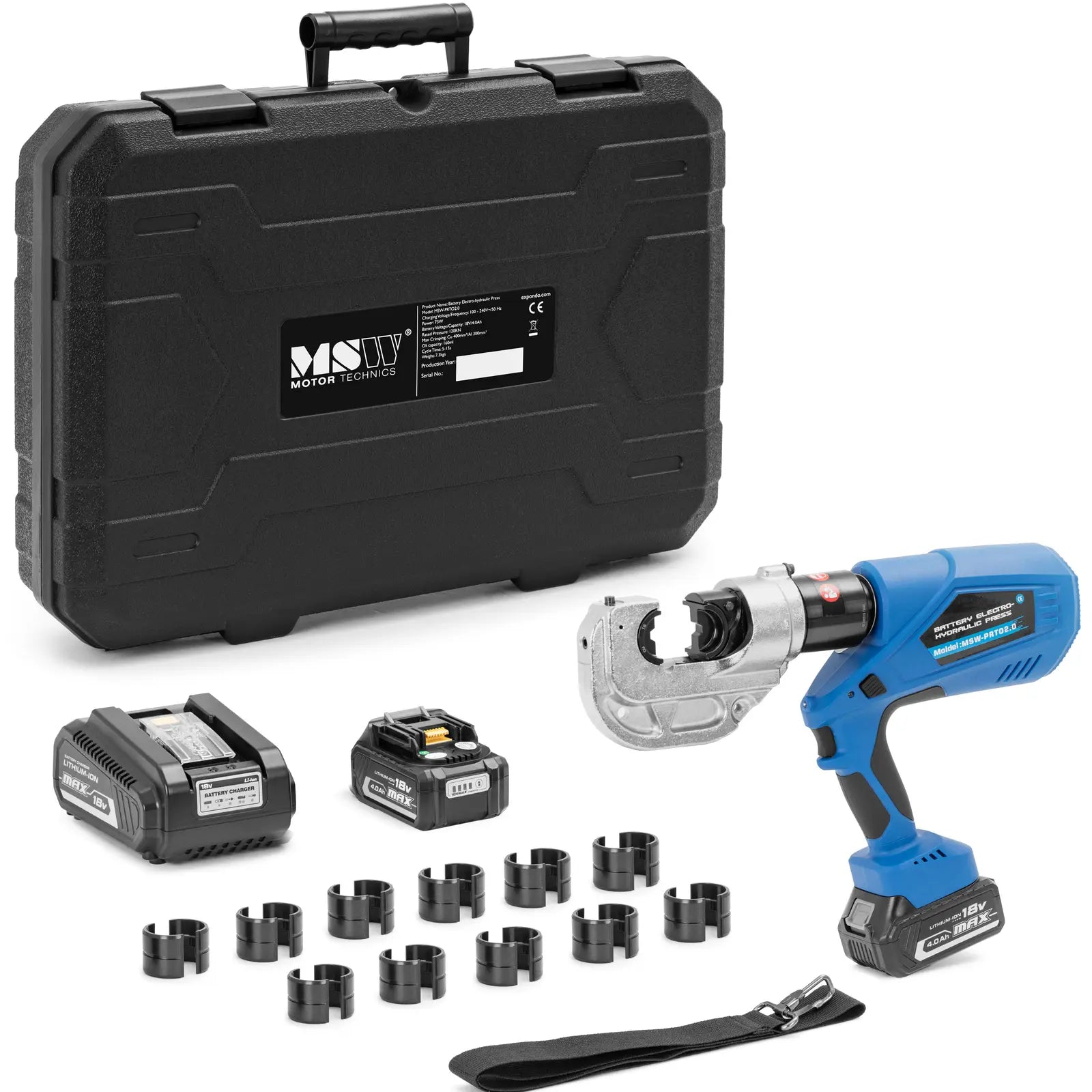Hydraulic Hammers – Cordless cable press crimper 16-400 mm2 120 - Carlat