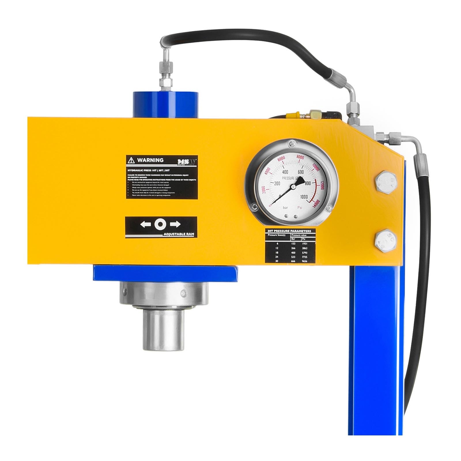Hydraulic Hammers – Hydraulic-pneumatic workshop press 30T 666 bar MSW - Carlat