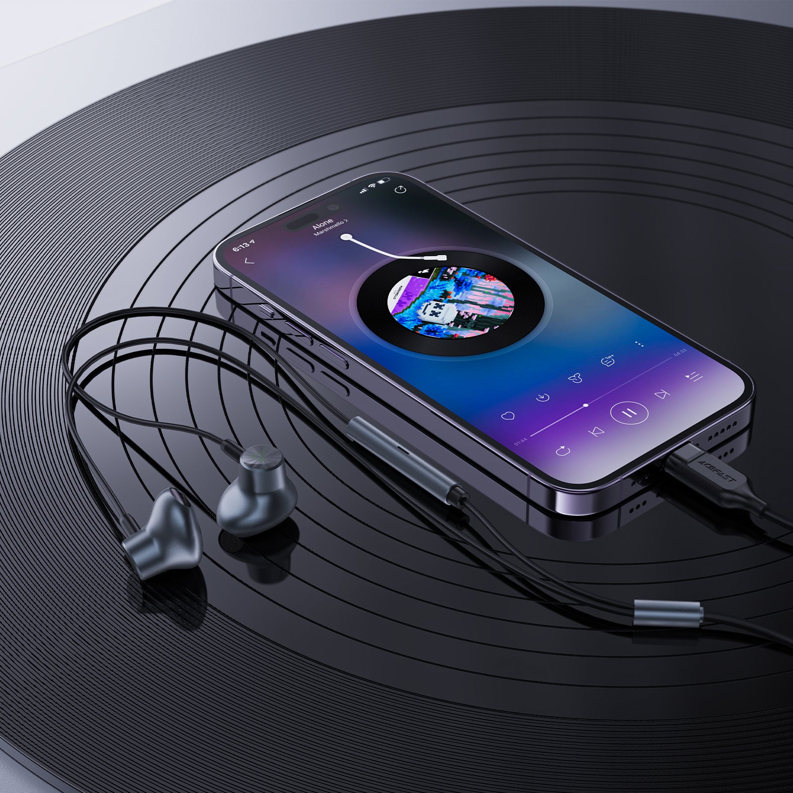 In-ear headphones for iPhone iPad with Lightning connector 1.2 m, - Carlat