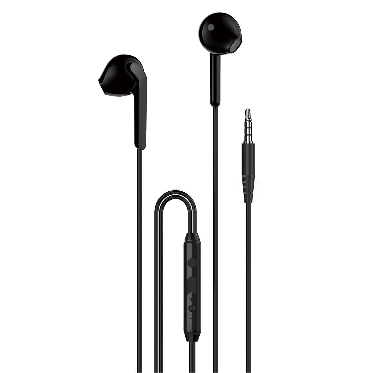 In-ear wired headphones 3.5 mm mini jack X3 - black - Carlat