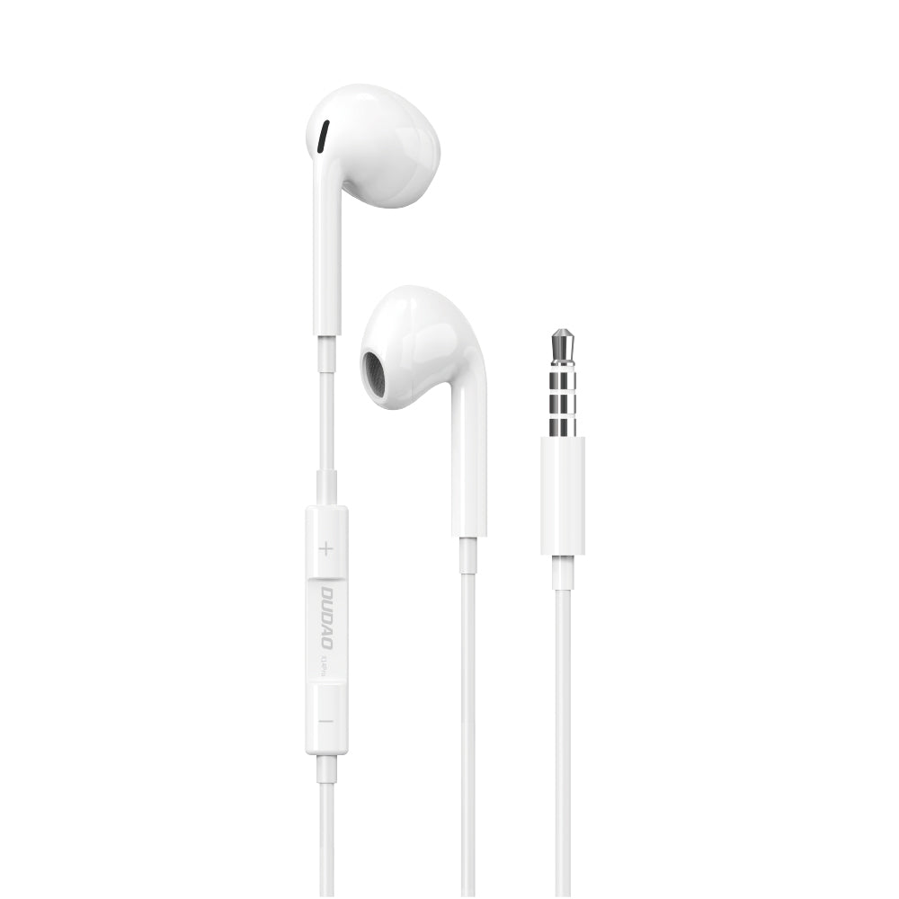 In-ear wired headphones with a 3.5mm minijack connector, white - Carlat