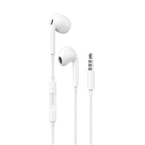 In-ear wired headphones with a 3.5mm minijack connector, white - Carlat