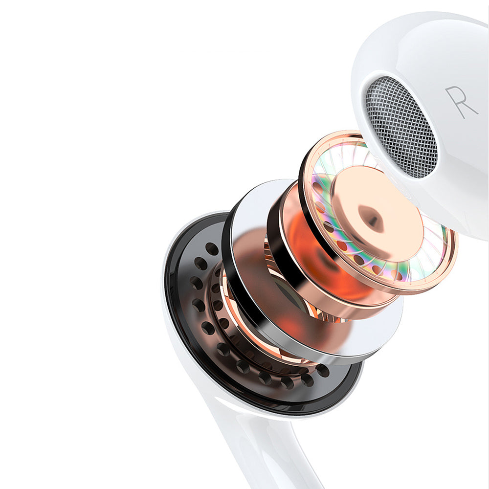 In-ear wired headphones with a 3.5mm minijack connector, white - Carlat