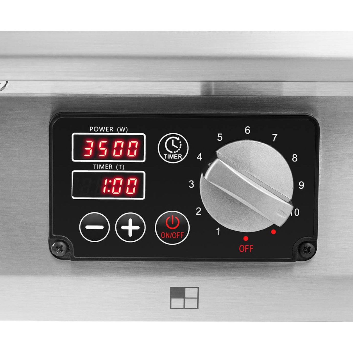 Inductive kitchen 4 burner adjustable timer 400 V 4 x 3500 W - Carlat
