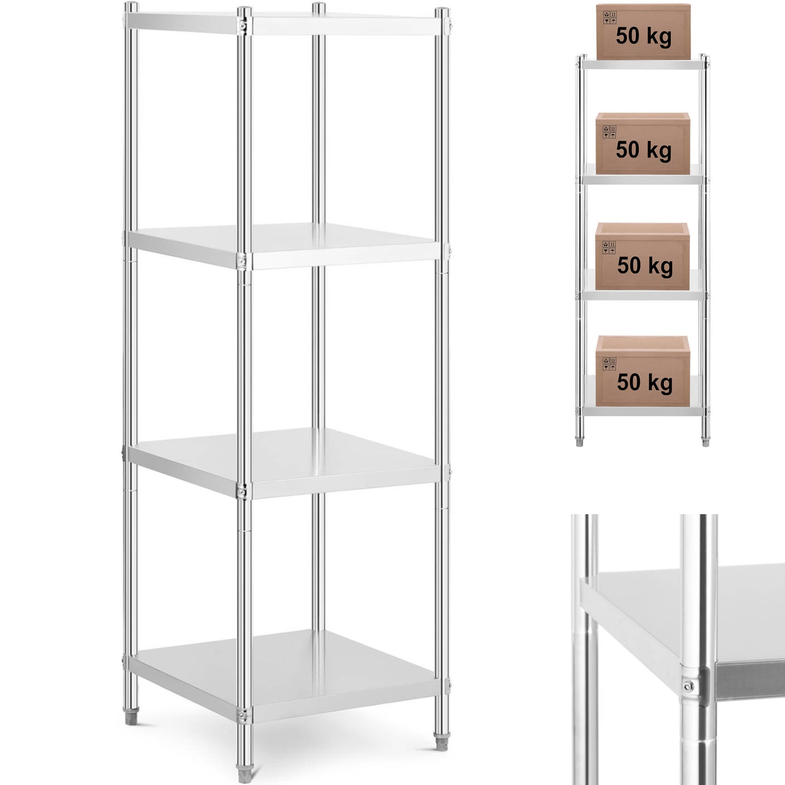 Industrial Shelving – Metal catering warehouse shelf up to 200 - Carlat