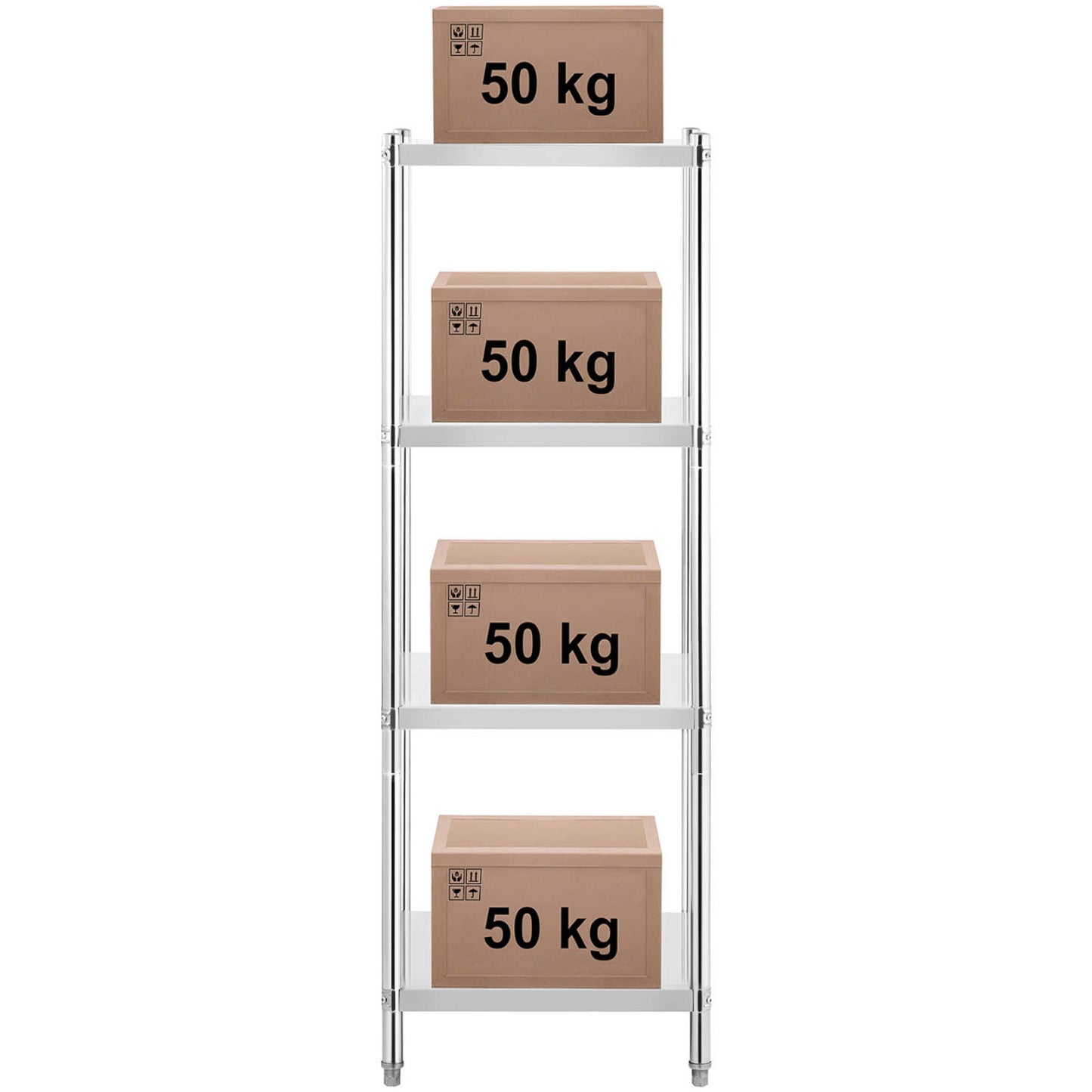 Industrial Shelving – Metal catering warehouse shelf up to 200 - Carlat