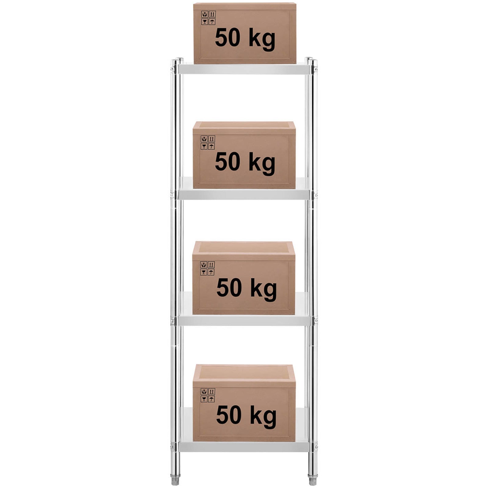 Industrial Shelving – Metal catering warehouse shelf up to 200 - Carlat