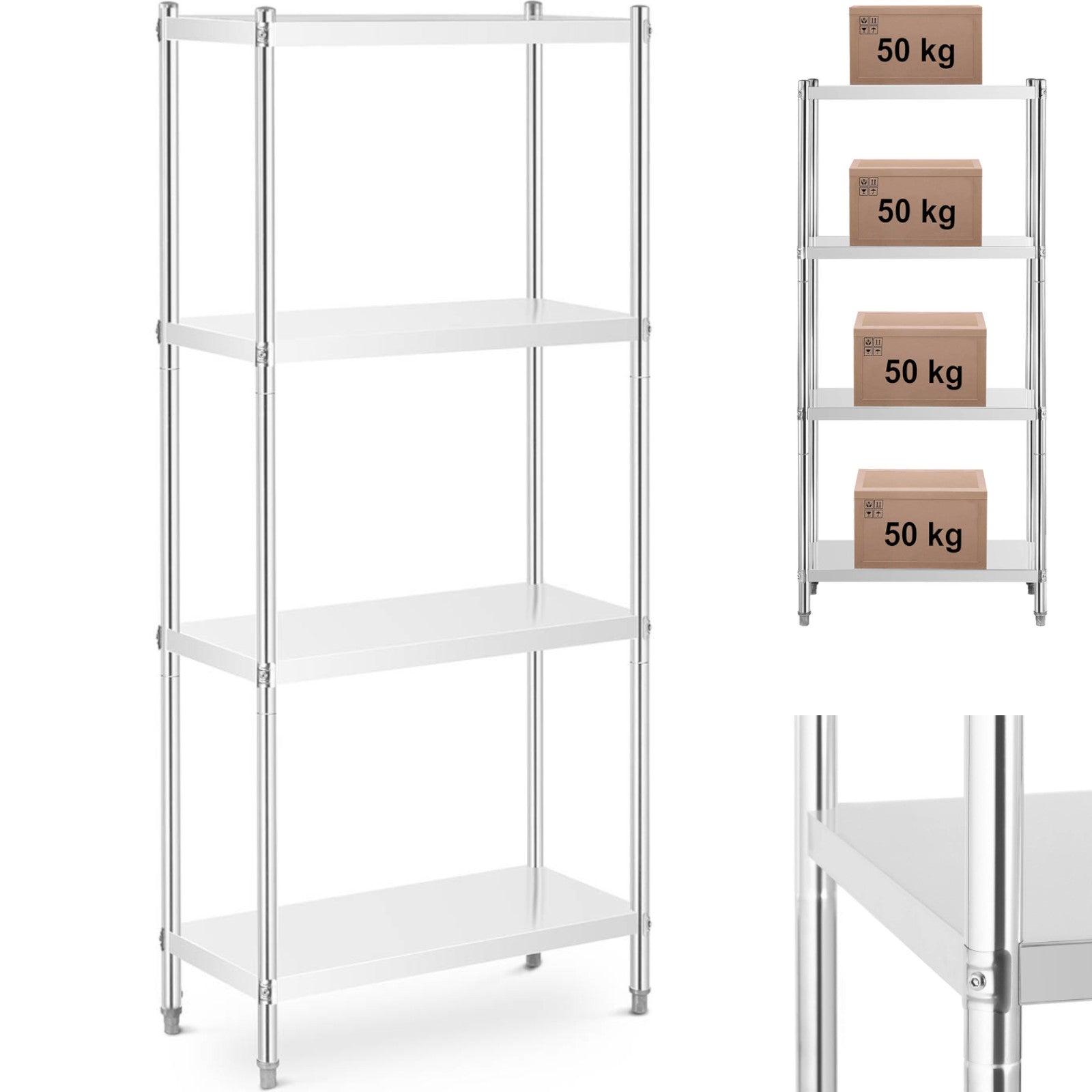 Industrial Shelving – Metal catering warehouse shelf up to 200 - Carlat