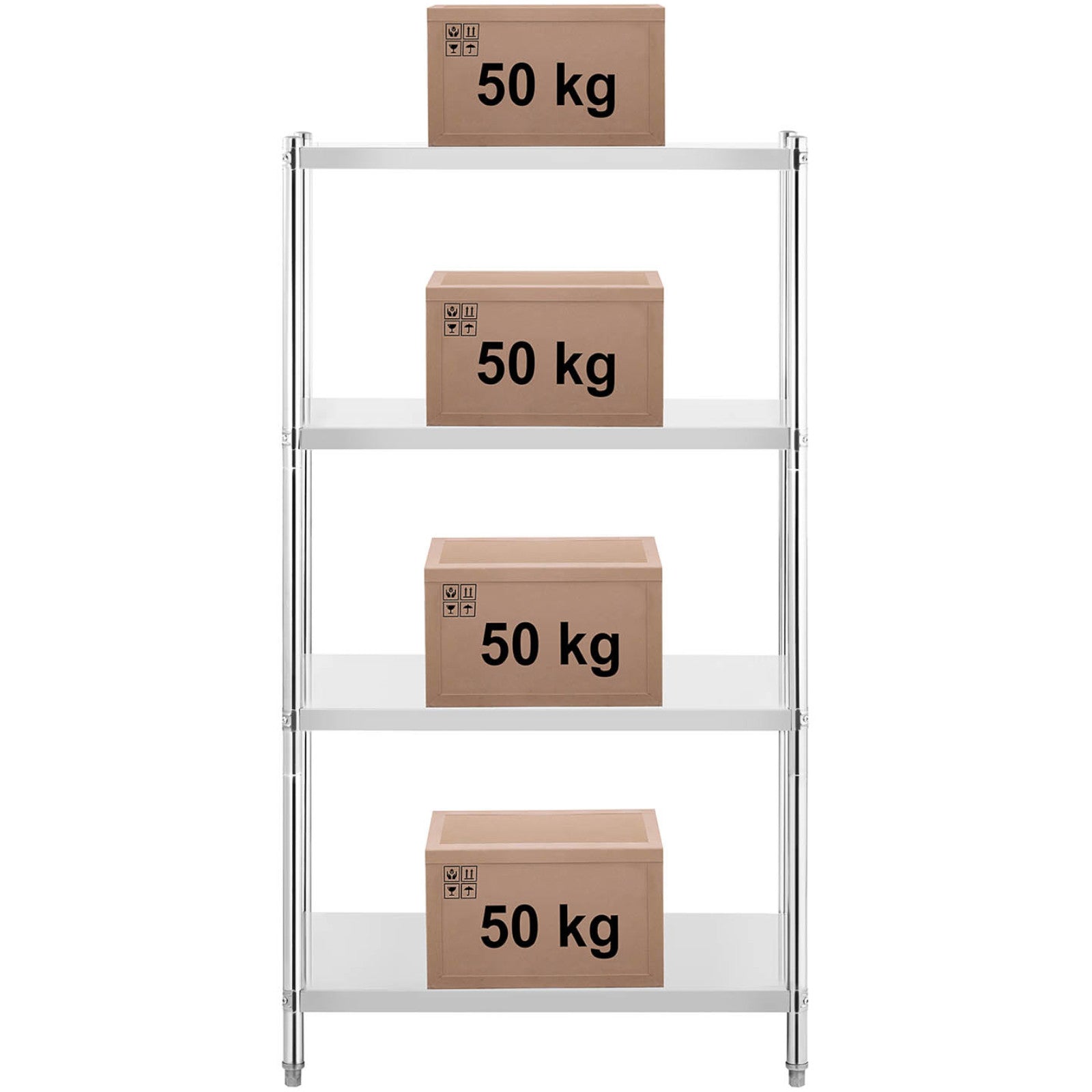 Industrial Shelving – Metal catering warehouse shelf up to 200 - Carlat