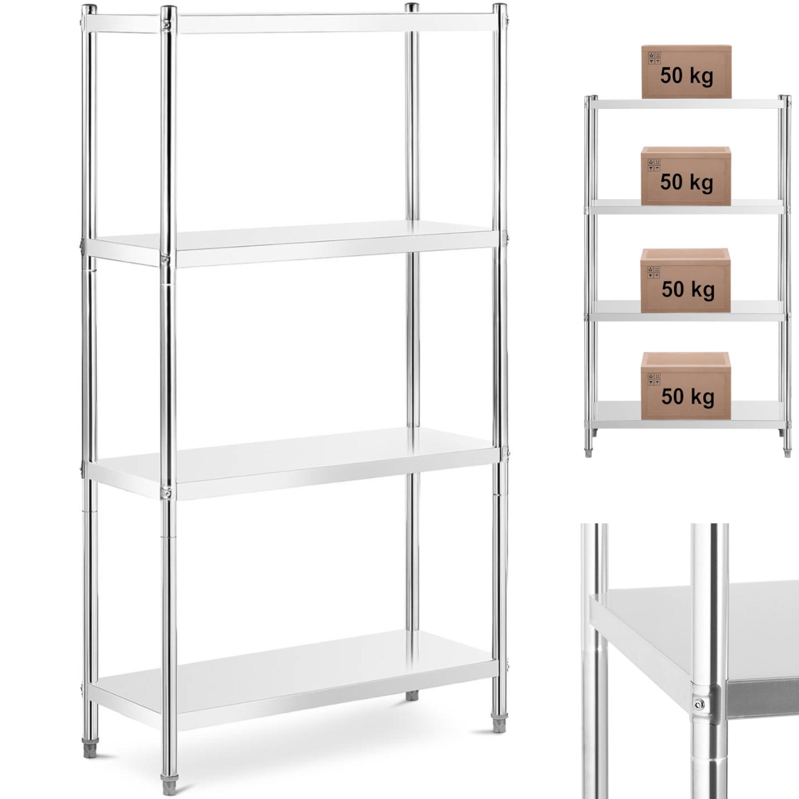 Industrial Shelving – Metal catering warehouse shelf up to 200 - Carlat
