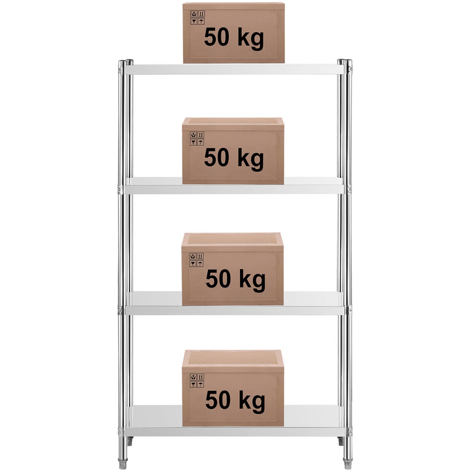 Industrial Shelving – Metal catering warehouse shelf up to 200 - Carlat