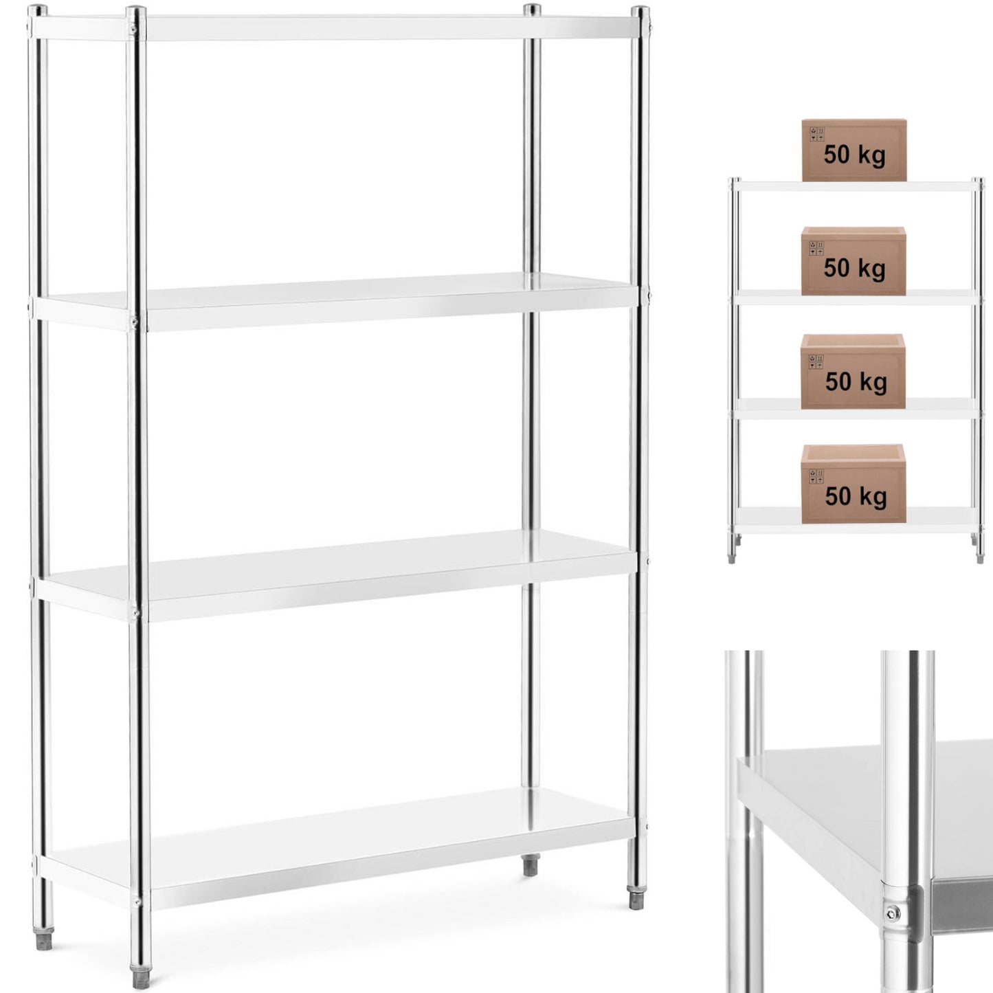 Industrial Shelving – Metal catering warehouse shelf up to 200 - Carlat