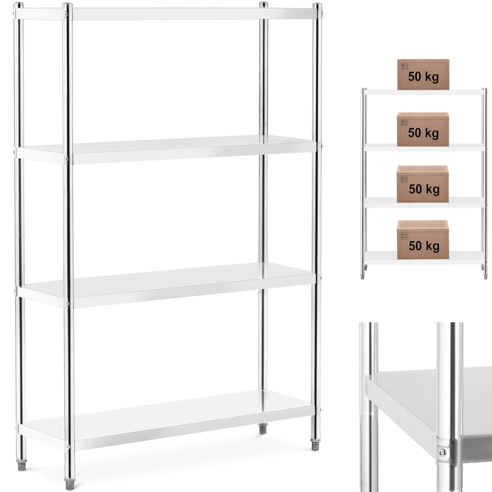 Industrial Shelving – Metal catering warehouse shelf up to 200 - Carlat