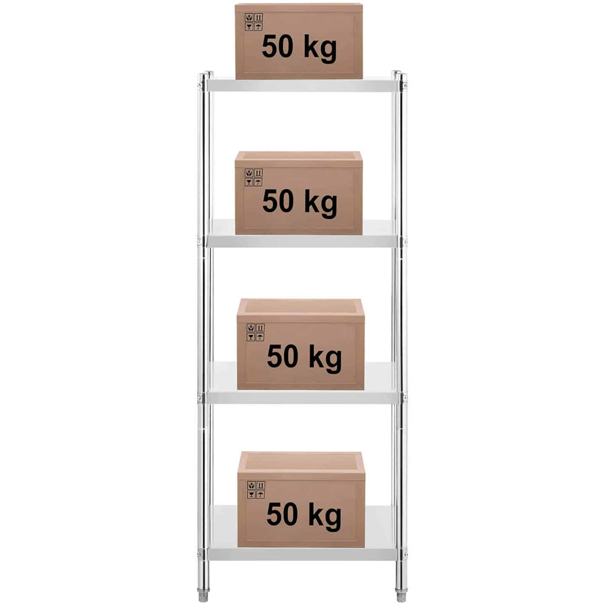 Industrial Shelving – Metal catering warehouse shelf up to 200 - Carlat